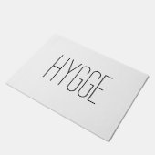 Hygge Black Thin Deurmat (Schuin)