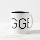 Hygge Black Tweekleurige Koffiemok (Voorkant rechts)