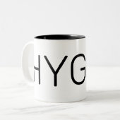 Hygge Black Tweekleurige Koffiemok (Voorkant links)