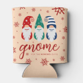 Hygge Christmas Gnome voor de Feestdagen Sneeuwvlo Blikjeskoeler (Achterkant)