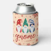 Hygge Christmas Gnome voor de Feestdagen Sneeuwvlo Blikjeskoeler (Blikje Achterkant)