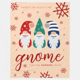 Hygge Christmas Gnome voor de Feestdagen Sneeuwvlo Fleece Deken