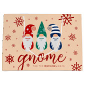 Hygge Christmas Gnome voor de Feestdagen Sneeuwvlo Groot Cadeauzakje (Voorkant)