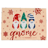 Hygge Christmas Gnome voor de Feestdagen Sneeuwvlo Groot Cadeauzakje (Achterkant)