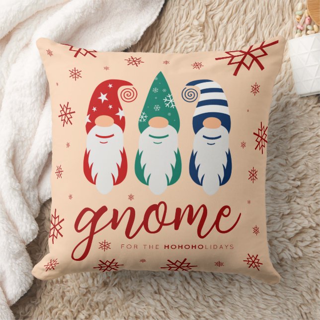 Hygge Christmas Gnome voor de Feestdagen Sneeuwvlo Kussen (Deken)