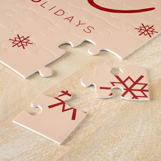 Hygge Christmas Gnome voor de Feestdagen Sneeuwvlo Legpuzzel (Zijkant)