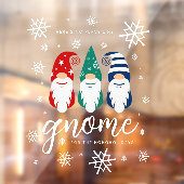 Hygge Christmas Gnome voor de Feestdagen Sneeuwvlo Raamsticker (Vel 2)