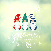 Hygge Christmas Gnome voor de Feestdagen Sneeuwvlo Raamsticker (Vel 3)