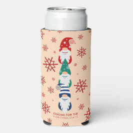 Hygge Christmas Gnome voor de Feestdagen Sneeuwvlo Seltzer Blikjeskoeler