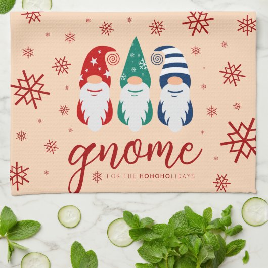 Hygge Christmas Gnome voor de Feestdagen Sneeuwvlo Theedoek (Gevouwen)