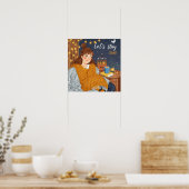 Hygge Cosy Candlelight Night vieren Poster (Keuken)