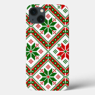 hygge cottagecore kerst poinsettia Case-Mate iPhone case