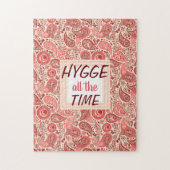 HYGGE de hele Tijd Roze Floral Legpuzzel (Verticaal)