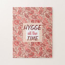 HYGGE de hele Tijd Roze Floral Legpuzzel