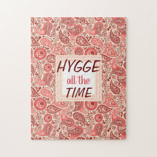 HYGGE de hele Tijd Roze Floral Legpuzzel