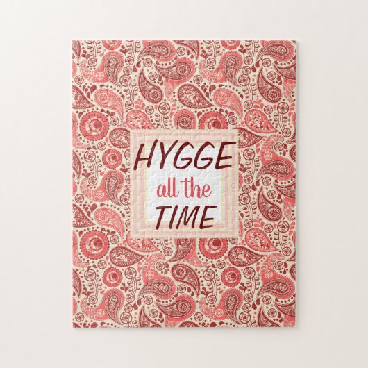 HYGGE de hele Tijd Roze Floral Legpuzzel (Verticaal)