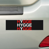 HYGGE Deense vlag Bumpersticker (Op auto)