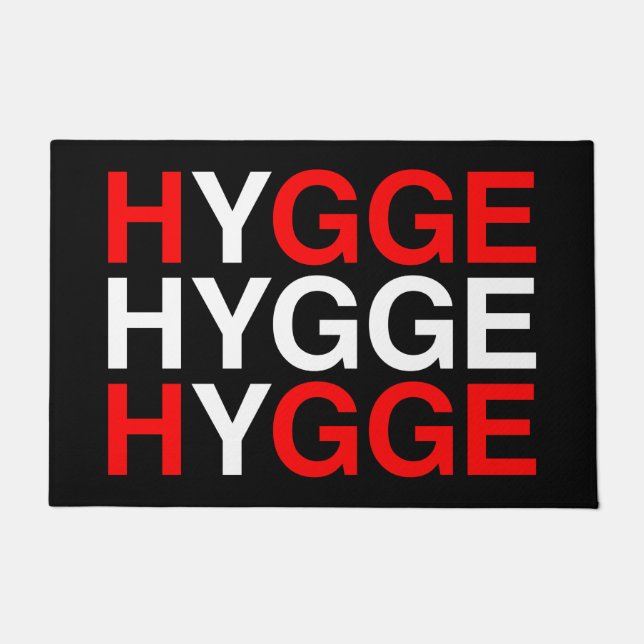 HYGGE Deense vlag Deurmat (Voorkant)