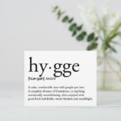 Hygge definitie briefkaart (Staand voorkant)