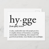 Hygge definitie briefkaart (Voorkant / Achterkant)