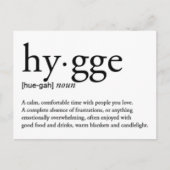 Hygge definitie briefkaart (Voorkant)