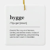Hygge Definitie Gezellig Vakantie Decor Gift Moder Keramisch Ornament (Voorkant)