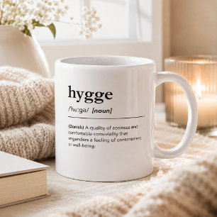 Hygge definitie Scandinavische gezellige seizoen Koffiemok