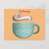 Hygge Drink Self-Care Thunder_Cove Briefkaart (Voorkant)