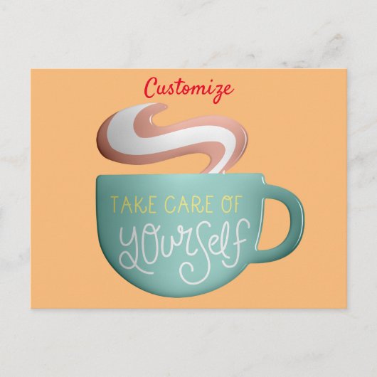 Hygge Drink Self-Care Thunder_Cove Briefkaart (Voorkant)
