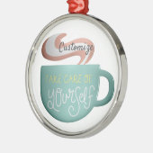Hygge Drink Self-Care Thunder_Cove Metalen Ornament (Links)