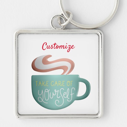 Hygge Drink Self-Care Thunder_Cove Sleutelhanger (Voorkant)