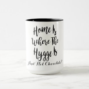Hygge en warme chocolademelk mok
