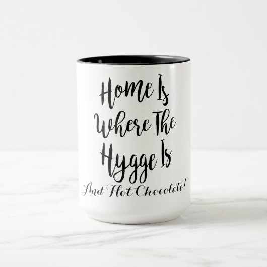 Hygge en warme chocolademelk mok (Midden)