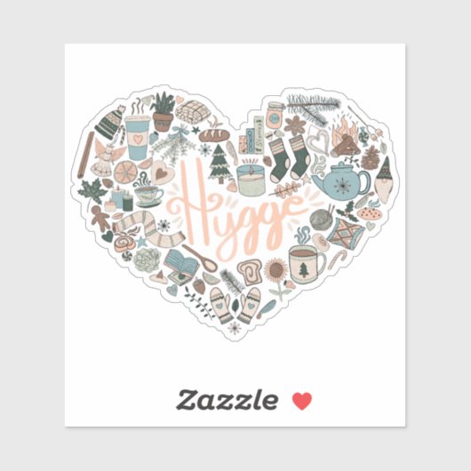 Hygge Heart Sticker (Vel)