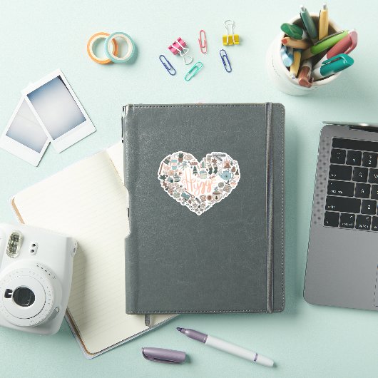Hygge Heart Sticker (iPad Cover)