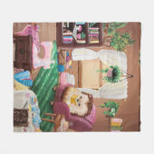 Hygge Hedegel Fleece Deken (Voorkant (Horizontaal))