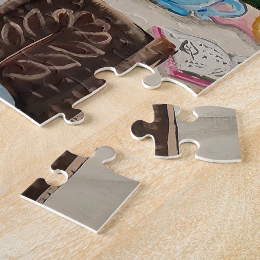 Hygge Hedegel Jigzaag Puzzle Legpuzzel (Zijkant)