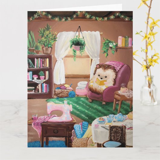 Hygge Hedegel Kaart (Gele Bloem)