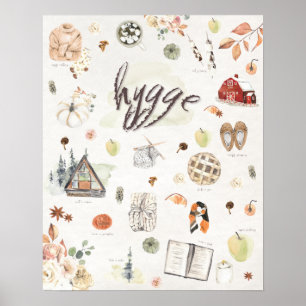 Hygge Herfst Afdruknajaar oktober Poster