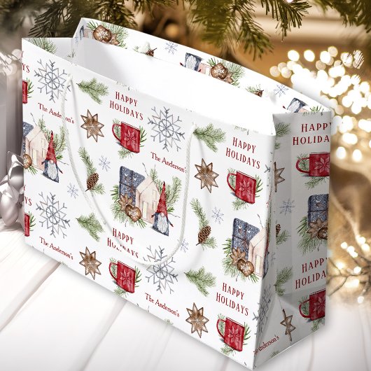 Hygge Kerst Gnome Nordic Feestdagen Naam Groot Cadeauzakje