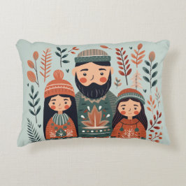 Hygge Kerst Scandinavische Gezellige Familie Accent Kussen