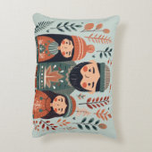 Hygge Kerst Scandinavische Gezellige Familie Accent Kussen (Achterkant (Verticaal))