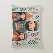 Hygge Kerst Scandinavische Gezellige Familie Accent Kussen (Voorkant(Verticaal))