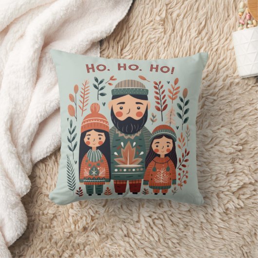 Hygge Kerst Scandinavische Gezellige Familie Kussen (Deken)