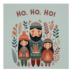 Hygge Kerst Scandinavische Gezellige Familie Perfect Poster