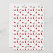 Hygge kerstboom patroon één foto kerst feestdagenkaart (Achterkant)