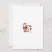 Hygge Kerstman Vakantiefeest Uitnodiging (Achterkant)