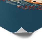 Hygge Kerstmoeder en Dochters Krans Poster (Hoek)