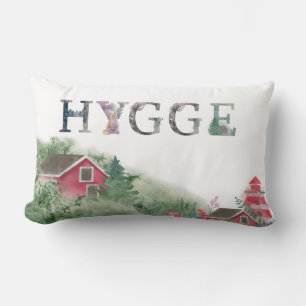 Hygge Kussens - Watercolor Noordse Winter Scène