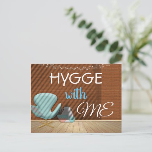 HYGGE met ME Cozy Zen Invitation Briefkaart (Staand voorkant)